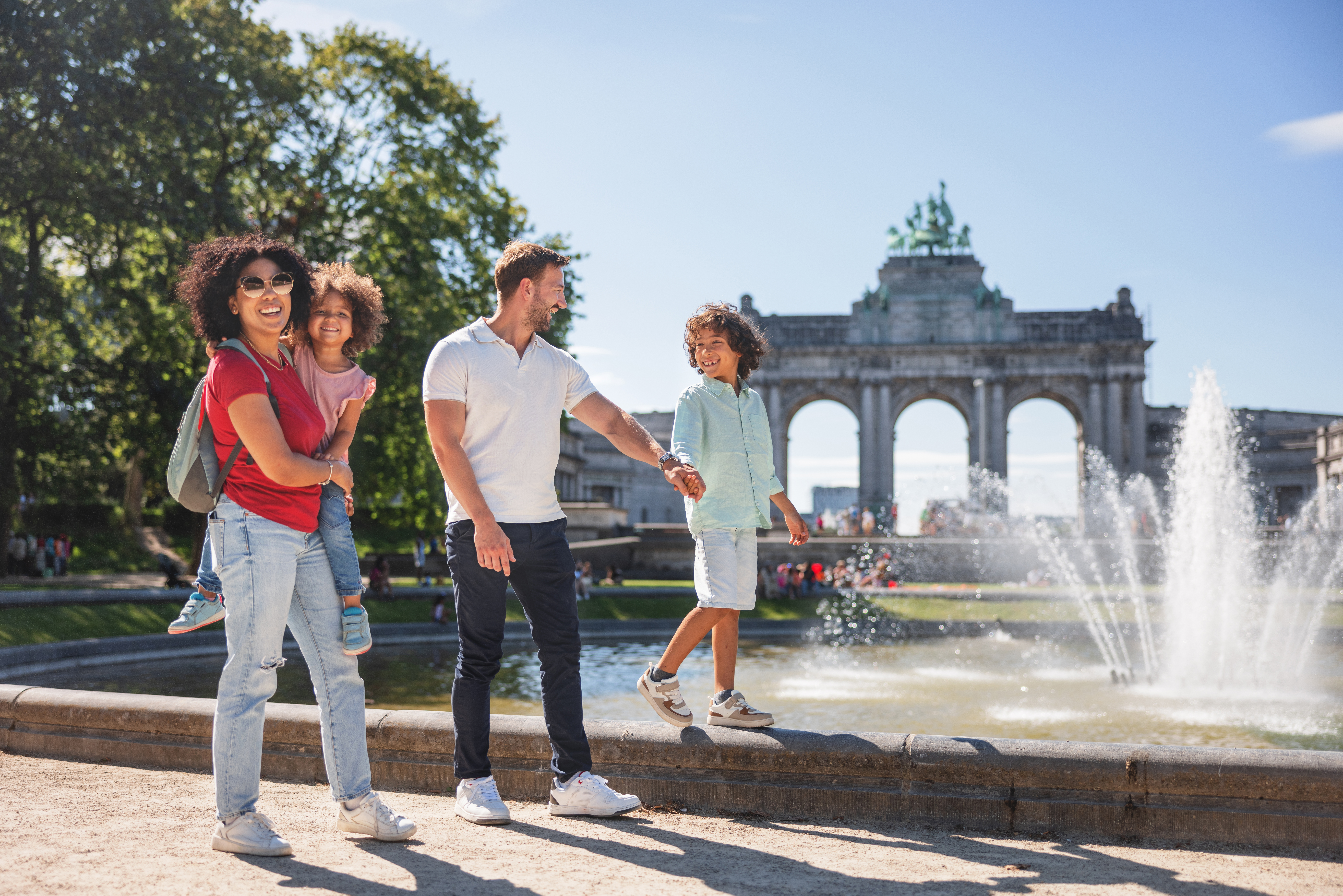 Family in Brussels, Belgium