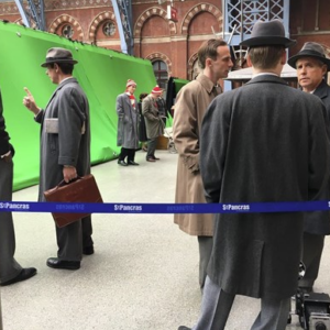 The Crown filming at St. Pancras International