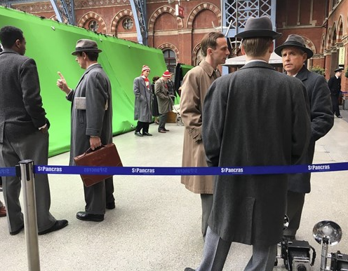 The Crown filming at St. Pancras International