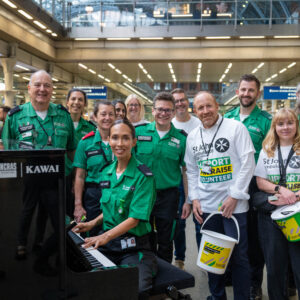 Myleene Klass and St John Ambulance at St Pancras International_010